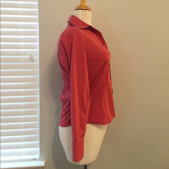 Talbots Salmon Pink Button Down Shirt - Picture 2 of 4